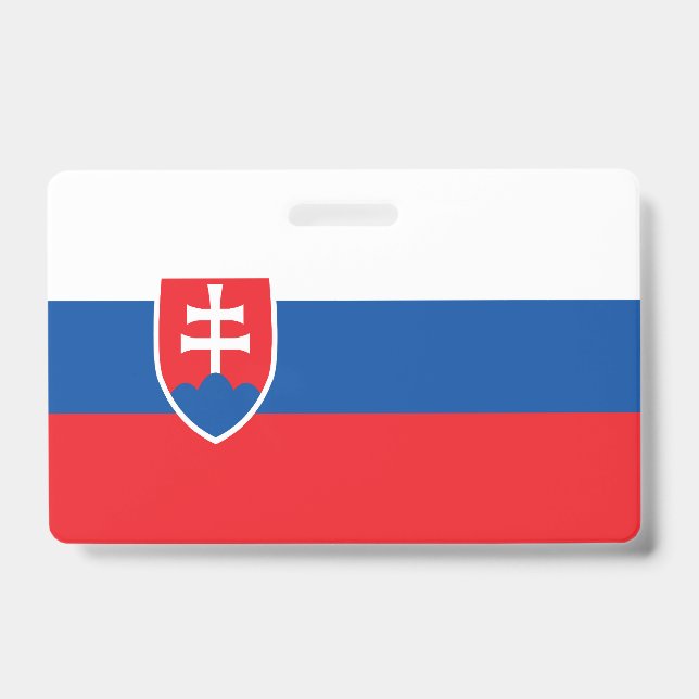 Crachá Bandeira da Eslováquia (Frente)