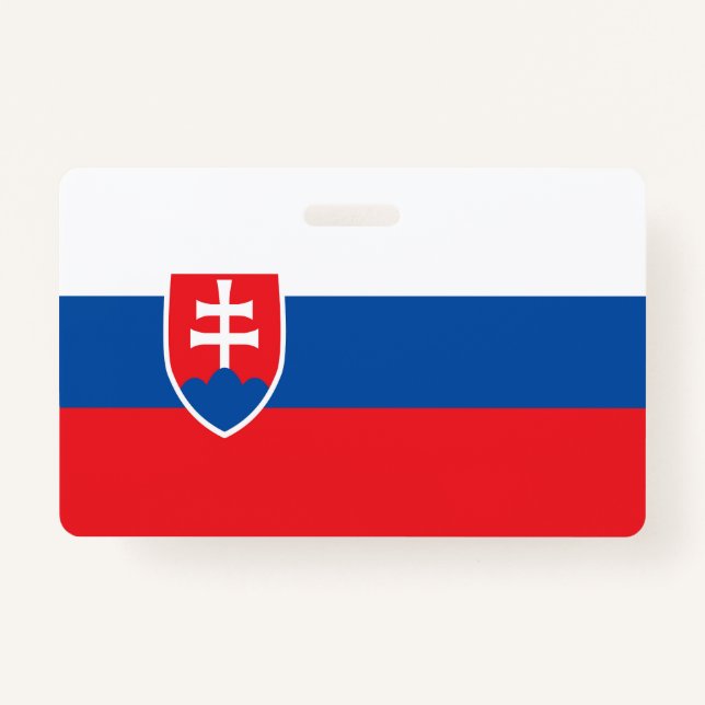 Crachá Bandeira da Eslováquia (Frente)