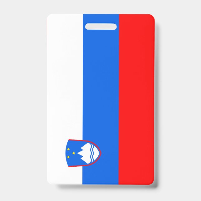 Crachá Bandeira da Eslovênia (Frente)
