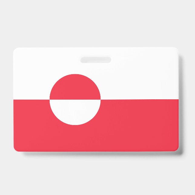 Crachá bandeira da Groenlândia (Frente)