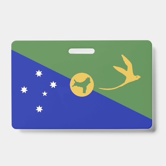 Crachá bandeira da Ilha do Natal (Frente)