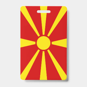 Crachá Bandeira da Macedônia do Norte