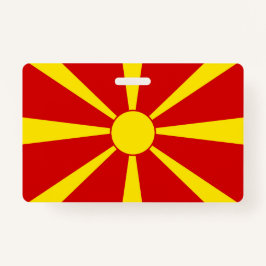 Crachá Bandeira da Macedônia do Norte