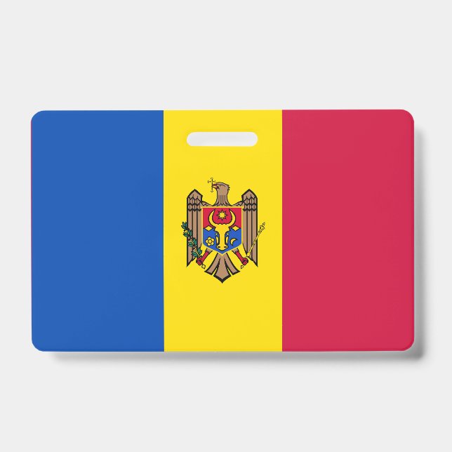Crachá Bandeira da Moldávia (Frente)