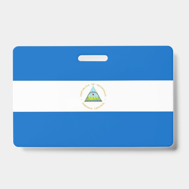 Crachá Bandeira da Nicarágua (Frente)