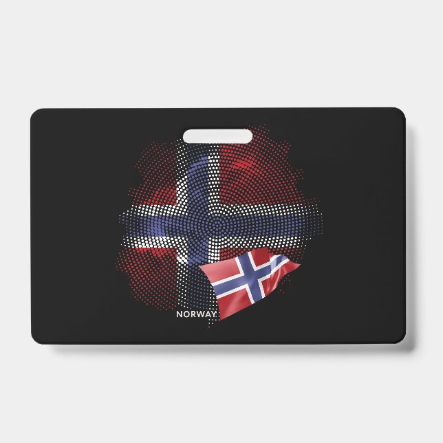 Crachá bandeira da Noruega (Frente)