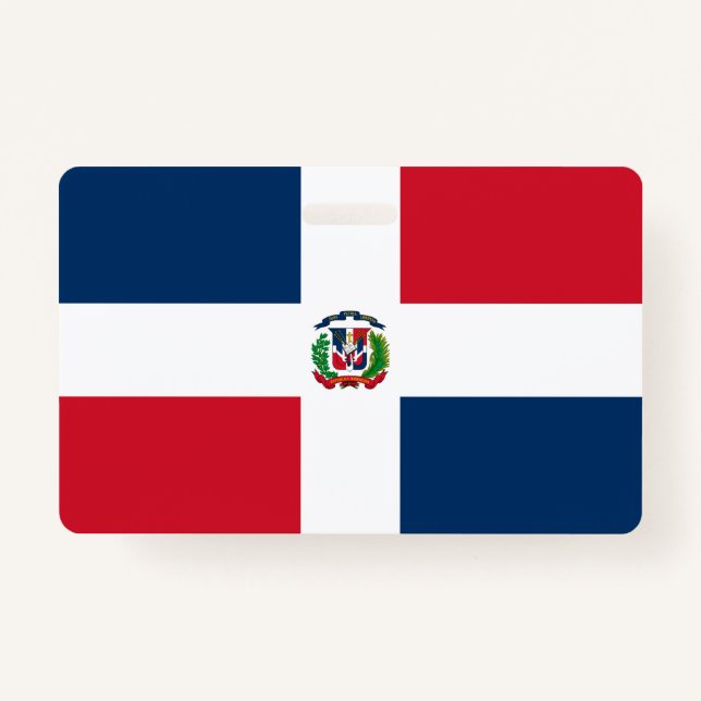 Crachá Bandeira da República Dominicana (Frente)