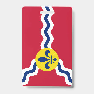 Crachá Bandeira da Rua Louis, Missouri