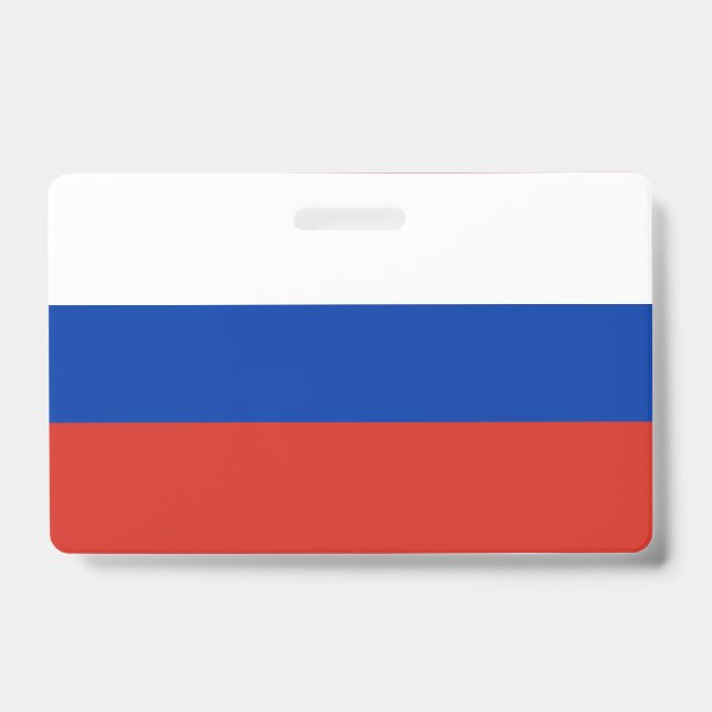 Crachá bandeira da Rússia (Frente)