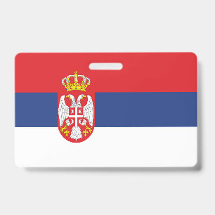 Crachá bandeira da Sérvia