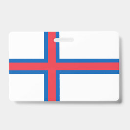 Crachá Bandeira das Ilhas Faroé