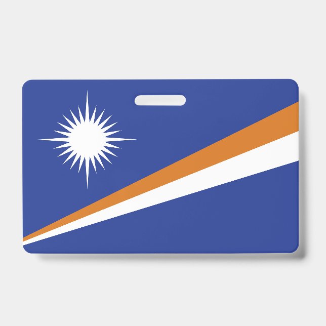 Crachá Bandeira das Ilhas Marshall (Frente)
