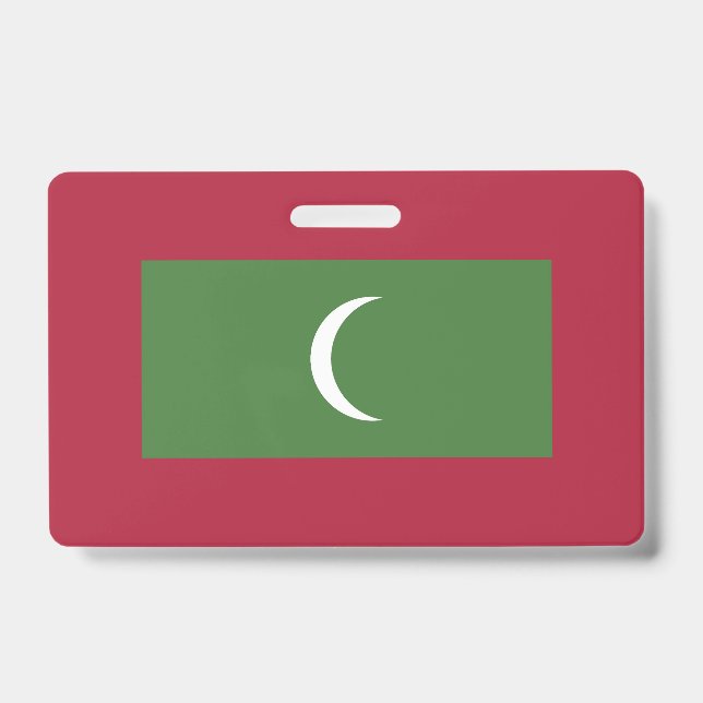 Crachá bandeira das Maldivas (Frente)
