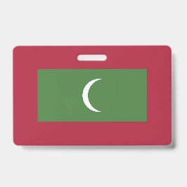 Crachá bandeira das Maldivas