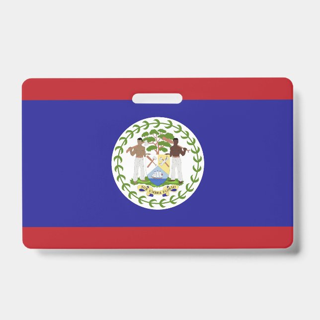 Crachá bandeira de Belize (Frente)