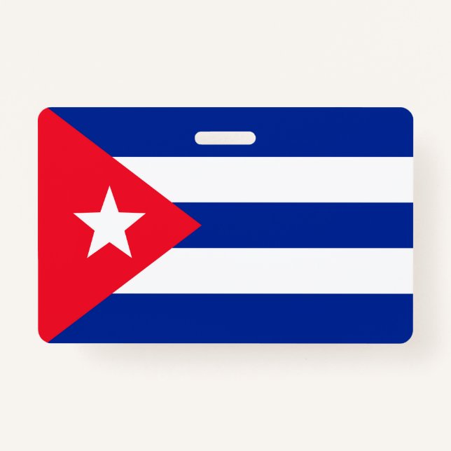 Crachá Bandeira de Cuba (Frente)
