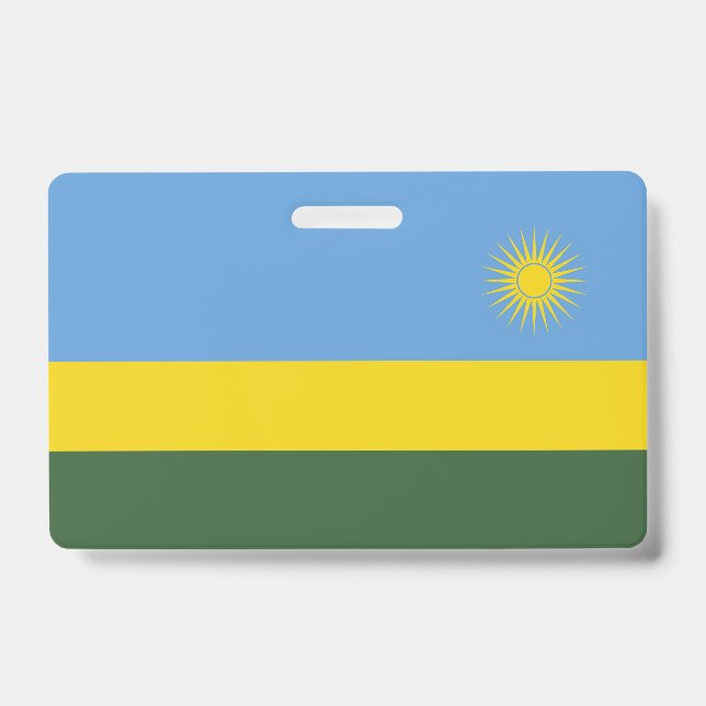 Crachá bandeira de Ruanda (Frente)