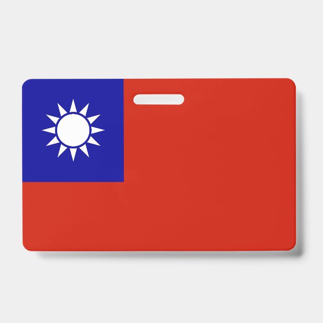 Crachá Bandeira de Taiwan (Frente)