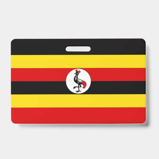 Crachá bandeira de Uganda (Frente)