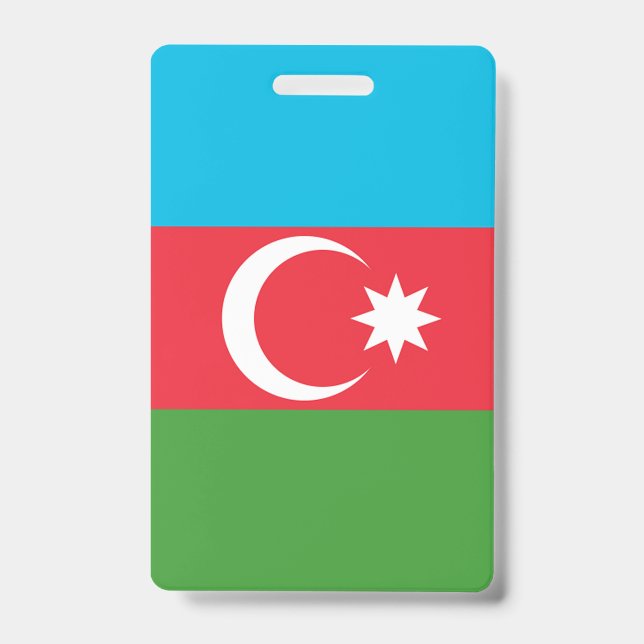 Crachá Bandeira do Azerbaijão (Frente)