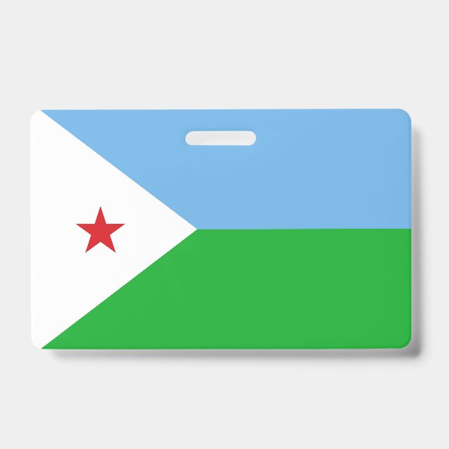 Crachá Bandeira do Jibuti (Frente)