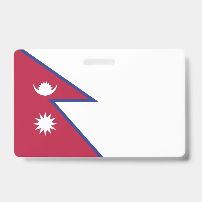Crachá Bandeira do Nepal (Frente)