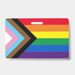 Crachá Bandeira do orgulho gay da diversidade inclusiva d