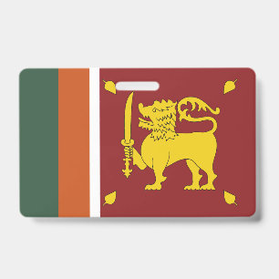 Crachá bandeira do Sri Lanka