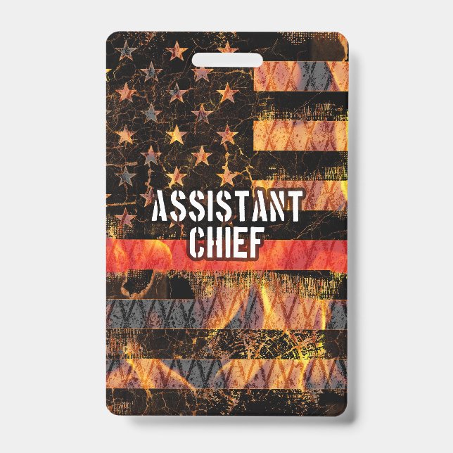 Crachá Bandeira do Subchefe dos Bombeiros (Frente)