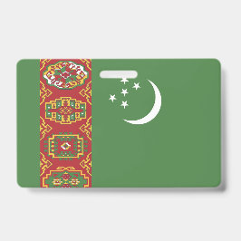 Crachá bandeira do Turquemenistão