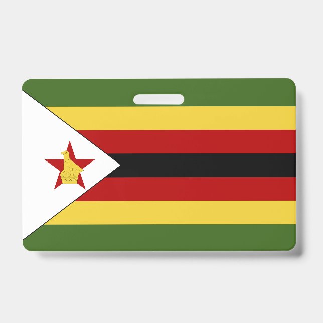 Crachá Bandeira do Zimbabué (Frente)