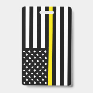 Crachá Bandeira dos Despachantes da Linha Amarela Fina