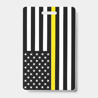 Crachá Bandeira dos Despachantes da Linha Amarela Fina