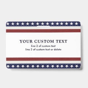Crachá Bandeira dos Estados Unidos patriótica da bandeir
