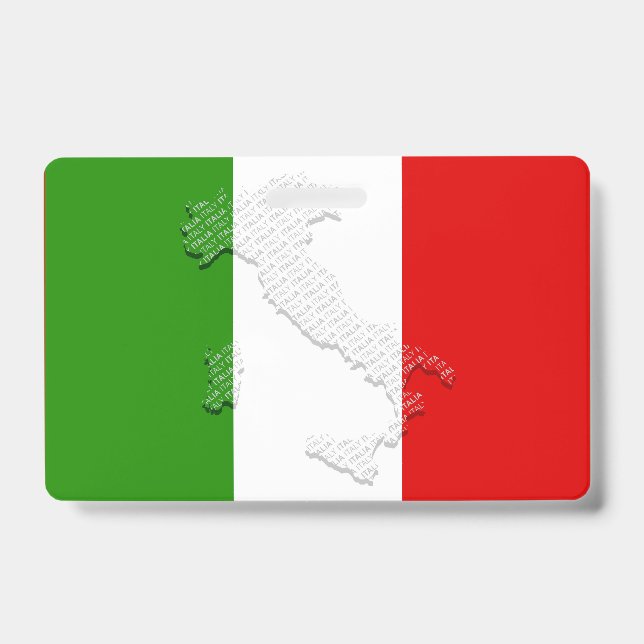Crachá bandeira italiana (Frente)