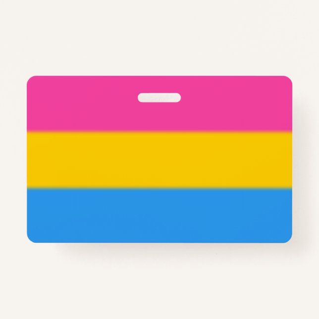 Crachá Bandeira Pansexual do orgulho de Falln (Frente)