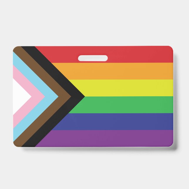 Crachá Bandeira Progressiva LGBTQIA (Frente)