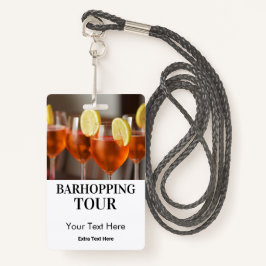 Crachá Bares da cidade de Barhopping Tour Foto e Logotipo