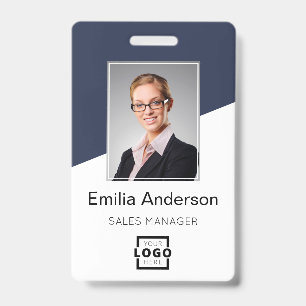 Crachá Barra de logotipo personalizado da empresa Código