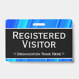 Crachá Básico de "Visitante Registrado"