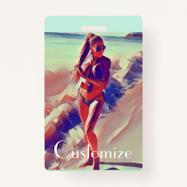 Crachá Beach Girl Thunder_Cove (Frente)