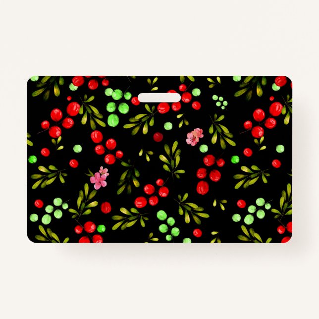 Crachá Berries Pattern (Frente)