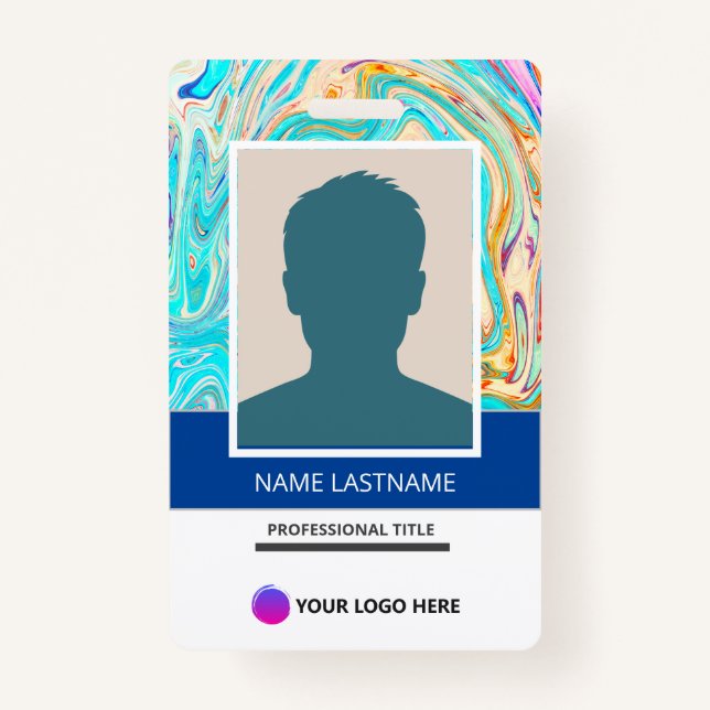 Crachá Best Card Presentation ID Card for work (Frente)