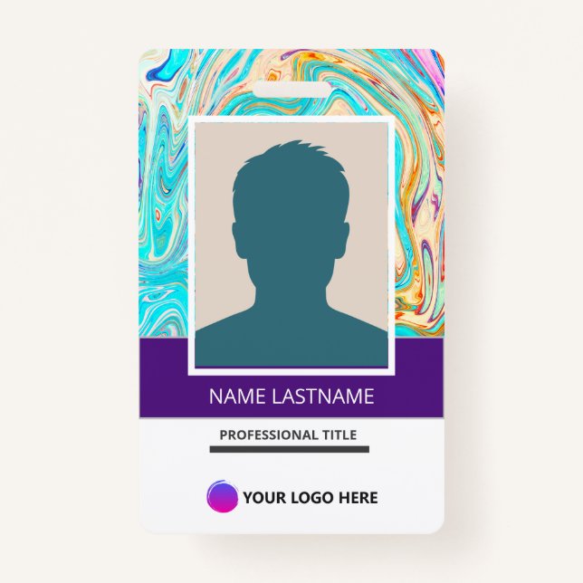 Crachá Best Card Presentation ID Card for work (Frente)