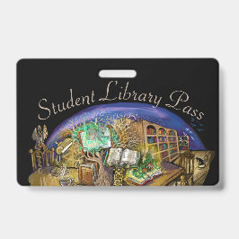 Crachá Biblioteca de Sonhos Vivos Passagem de Estudante