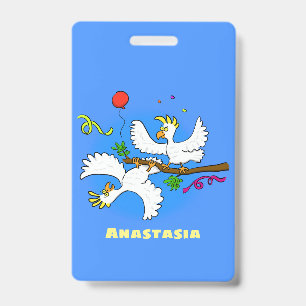 Crachá Bicatuta de pássaros engraçados