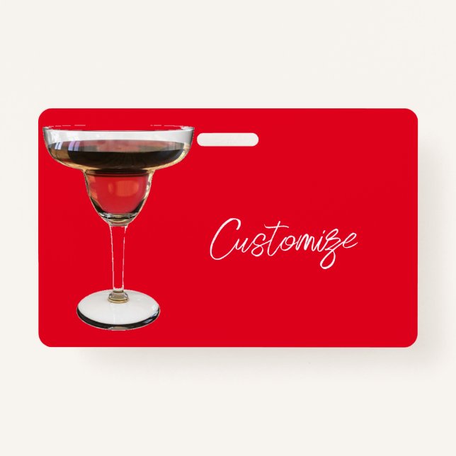 Crachá Big Red Margarita Cocktail Beber Thunder_Cove (Frente)