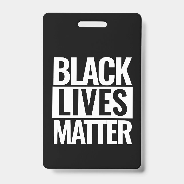 Crachá Black Lives Matter Personalizado (Frente)
