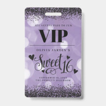 Black & Purple Glam Sweet 16