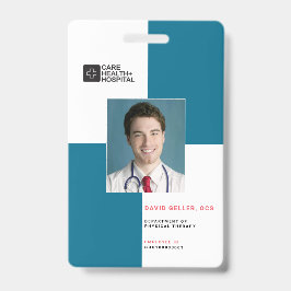 Crachá Bloqueia ID do Funcionarios Médico + Código de Bar